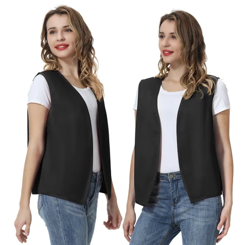 Custom Volunteer Vest PRINTED Personalized No Buttons Unisex Work Vest image 2