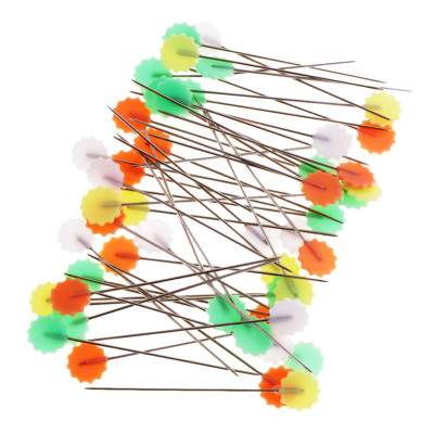 50 Stück Pflaume Flachkopf Nähnadeln 40 mm lang Quilten Schneiderei Serging Pins