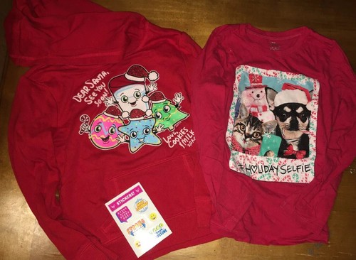 Justice Sz 6 Santa Cookies Milk 