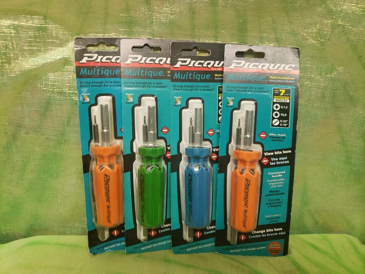 BRAND NEW PICQUIC MULTIQUE 05102 MULTI SCREWDRIVER INSTANT BIT CHANGE SYSTEM