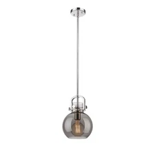Innovations Newton Sphere 1-Lt 8" Stem Pendant, PN/PSG - 410-1SS-PN-G410-8SM