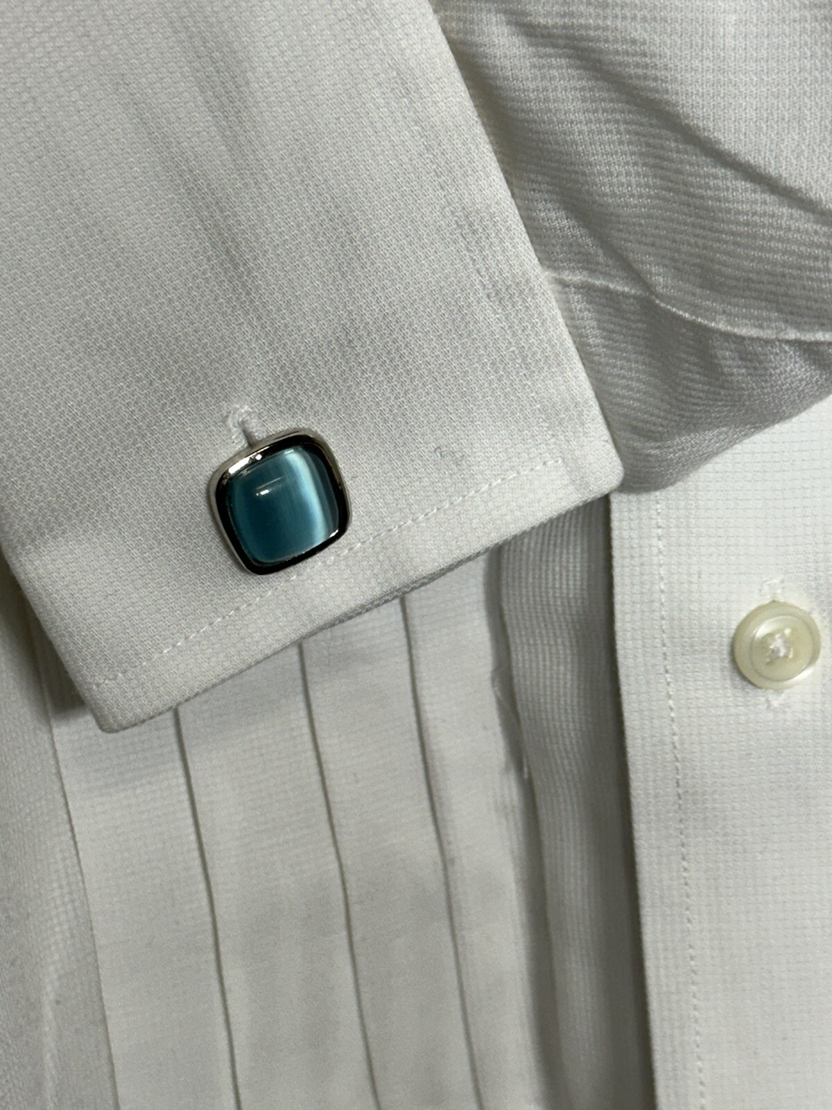 Lauren Ralph Lauren Pleated Front Cuff Links Black Label Non Iron