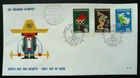 Netherlands ANTILLES 1968 MEXICO HOST OLYMPIC GAMES SET WEIGHTLIFT CACHET FDC UN
