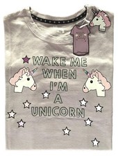 Einhorn Pyjama Nachthemd Kurzarm S M Bigshirt Schlafshirt Sleepshirt Lila Neu
