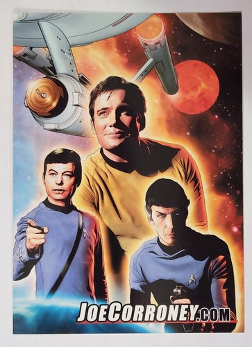 2013 SDCC JOE CORRONEY Star Trek original Series / Star Wars PROMO CARD 2 sided - Picture 2 of 3