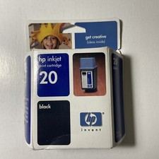 Genuine HP Print Cartridge 20 Black Inkjet Expired 2004