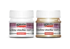 Fineline Crackle Varnish Set | 50ml | Pentart | Mixed Media & Decoupage