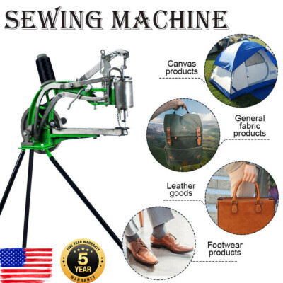 Shoe Repair Sewing Machine Hand Cobbler Dual Leather Cloth Cotton