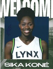 SIKA KONE Signed 8.5 x 11 Photo WNBA Basketball MINNESOTA LYNX Free Ship SPAIN