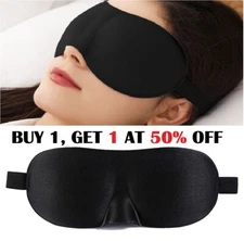 NEW Soft 3D Sleeping Eye Mask for Men Women Pad Blindfold Cover Travel Sleep USA