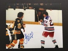 JOHN WENSINK AUTOGRAPHED 8 X 10 FIGHTING PHOTO  C.O.A.