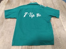 Vintage King Louie 7 Up Bowling Shirt 70's Size Medium