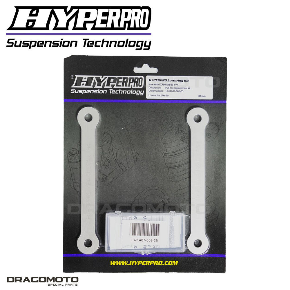 Kit de rabaissement HYPERPRO en acier forgé pour moto Kawasaki Z750R