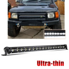 Slim 20inch Single Row Spot Flood LED Light Bar Fit Land Rover Discovery 1 & 2