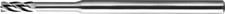  .0300" Carbide End Mill 3 Flute Extended Reach DLC Kyocera 1740-0300D250
