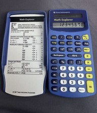 TI Texas Instrument Math Explorer Calculator With cover 