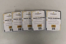 (500) Humongous Hoard Thick Card Sleeves up to 130 Points - 5 Packs of 100