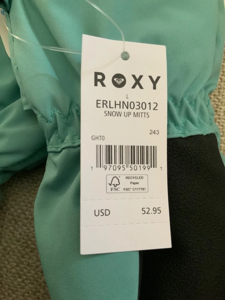 Mitones impermeables Snows Up para niñas de Roxy - Nueva talla grande Esquí Nieve Cálido NWT Foto 4 de 4