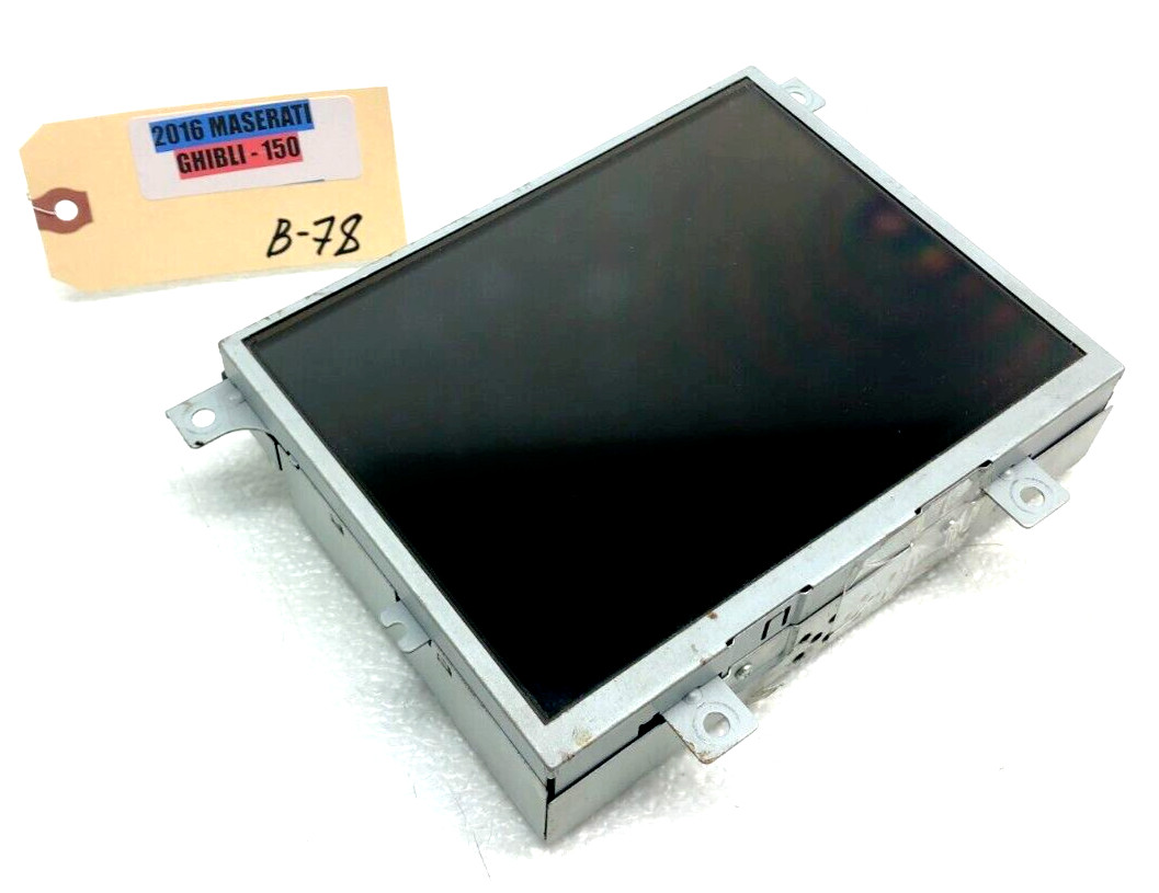 2014-2019 MASERATI GHIBLI S FRONT DASH DISPLAY SCREEN MEDIA HEAD UNIT OEM.