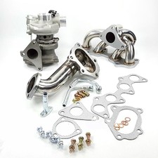 TD04L Turbo+Exhaust Manifold+Dump Pipe For Toyota Starlet GT EP82 EP85 EP91 1.3L