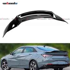 Rear Trunk Spoiler Wing R Style For 2021-2024 Hyundai Elantra Sedan Gloss Black