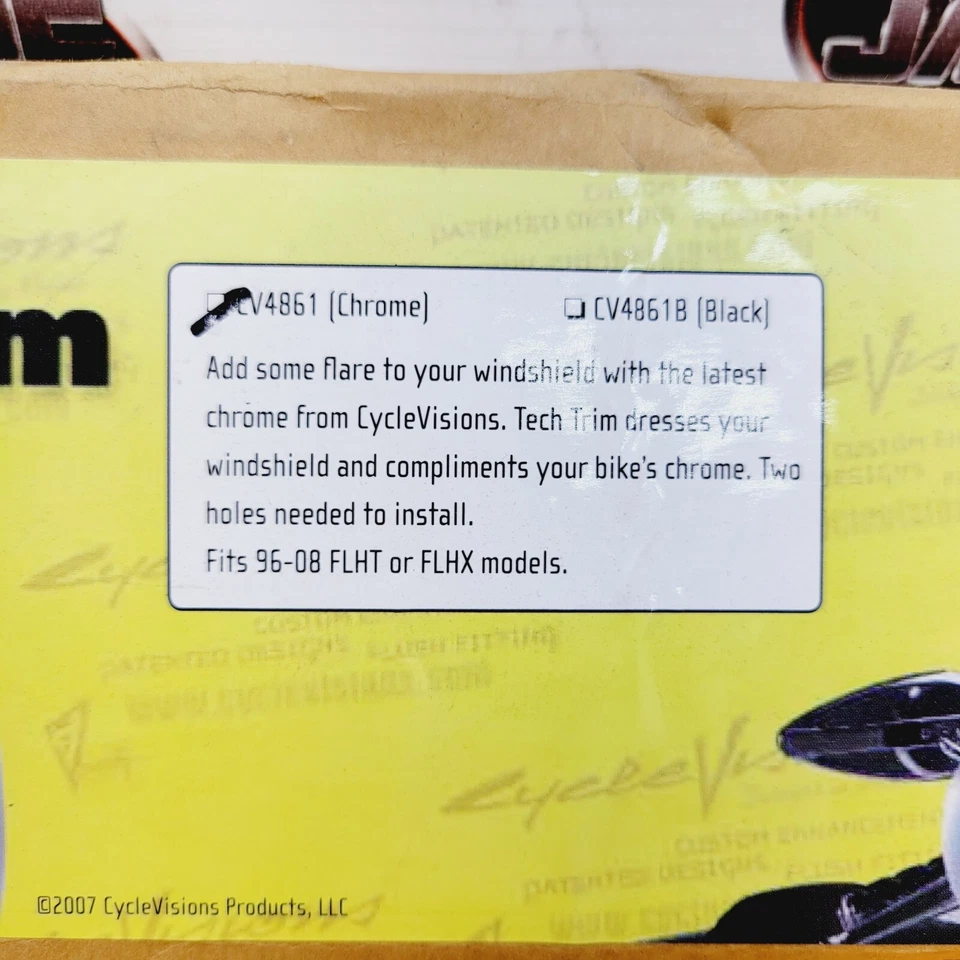 CARENADO PARABRISAS HARLEY DAVIDSON CYCLE VISIONS TOURING MOLDURA ELECTRA Foto 4 de 4