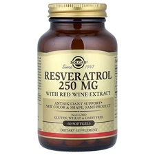 Solgar Resveratrol 250mg with Red Wine Extract 60 Softgels (EXP: 05/2026)