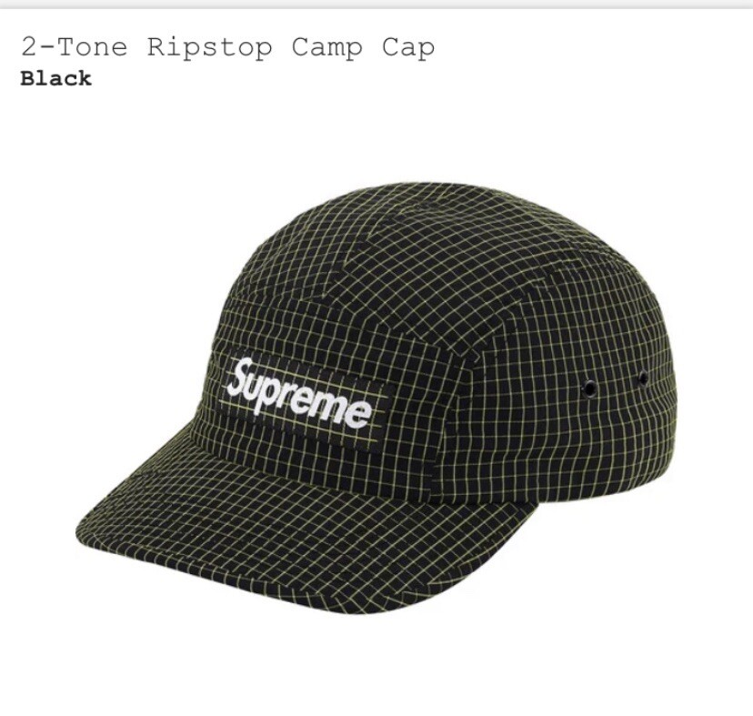 帽子 Supreme 2-Tone Ripstop Camp Cap Supreme 2tone Ripstop Camp Cap, Black | eBay