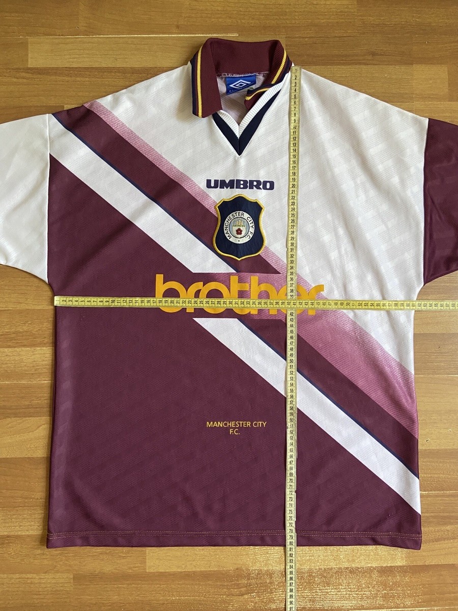 MANCHESTER CITY 1996 1997 AWAY FOOTBALL SHIRT SOCCER JERSEY MANCHESTER CITY 1996 1997 AWAY FOOTBALL SHIRT SOCCER JERSEY