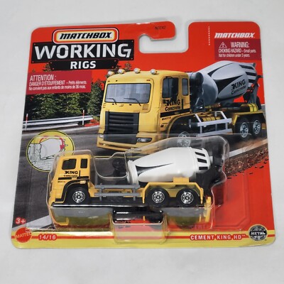 Matchbox Working Rigs CEMENT KING HD 14/16 Mattel 2022 NIP! Metal Parts Truck