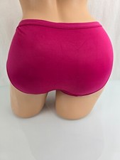 Vassarette 14416 Hot Pink Fuchsia Nylon Microfiber Panties Briefs 6 M