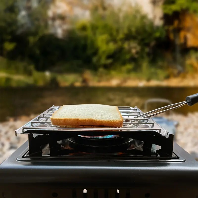 Camp Toaster Heat Diffuser Folding Handle 22x20c Simmer Boiler Gas Electric  BBQ | eBay