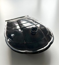 Kaviar Schale Art Deco, mit Glaseinsatz, versilbert, sehr selten, Haushaltsaufl.