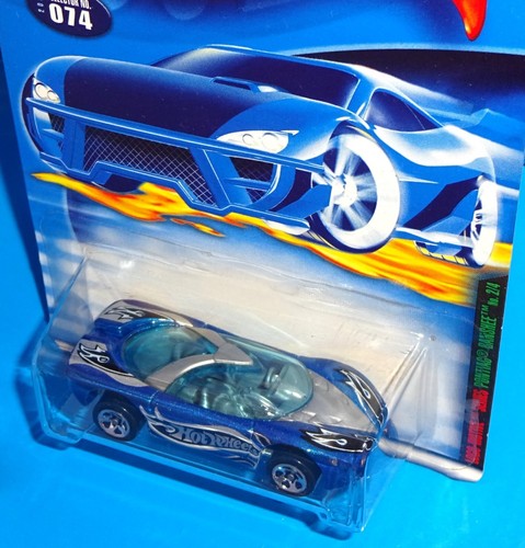 Hot Wheels 2001 Logo-Motive Series #74 Pontiac Banshee Mtflk Blue w/ 5SPs - Picture 2 of 2