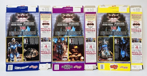 3 Vintage 1997 BATMAN & ROBIN Lenticular 3D CANADIAN Kellogg's Cereal Boxes. - Picture 2 of 2