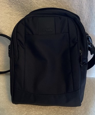 Pacsafe Metrosafe LS-Series Crossbody Shoulder Bag Black Great Condition