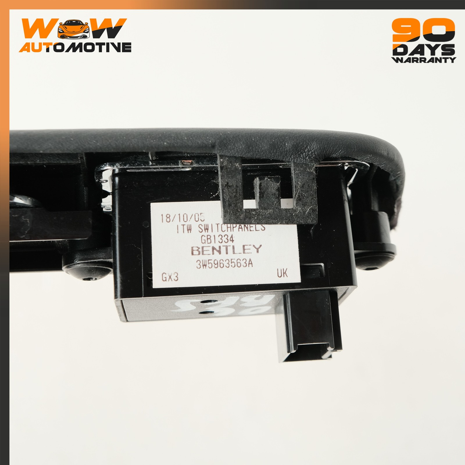 06-13 BENTLEY CONTINENTAL FLYING SPUR REAR LEFT WINDOW REGULATOR SWITCH TRIM OEM