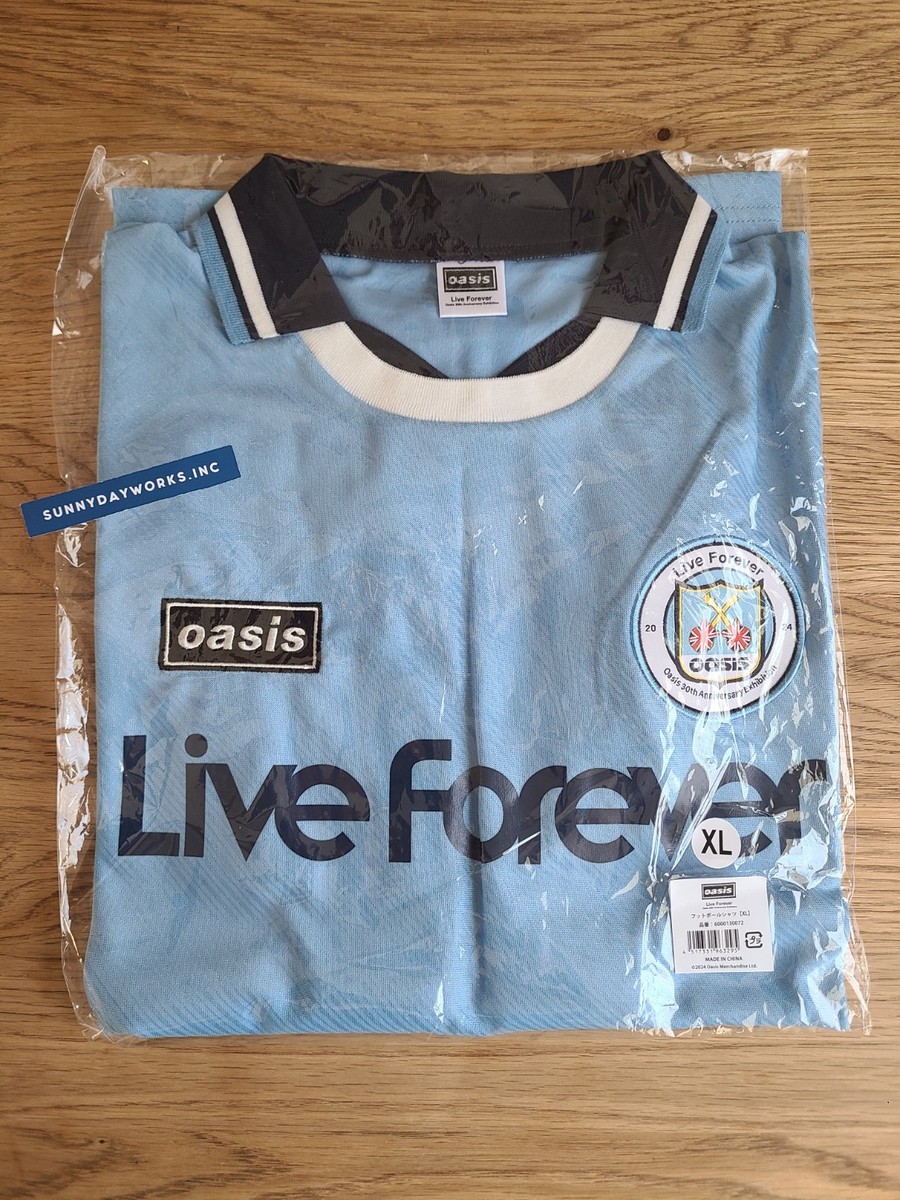 adidas oasis jersey Lサイズ Adidas x Oasis Tour Jacquard Jersey 'Light Blue' - Size