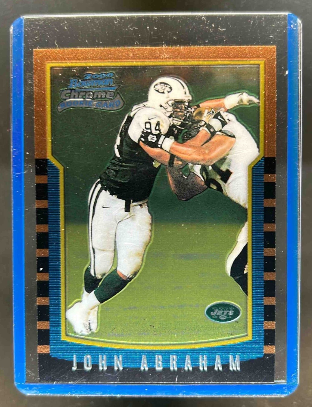 2000 Bowman Chrome John Abraham Rookie RC #222 Jets