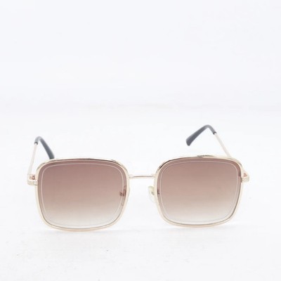 Sonnenbrille, Rechteckig, Gold, Damen #UMe