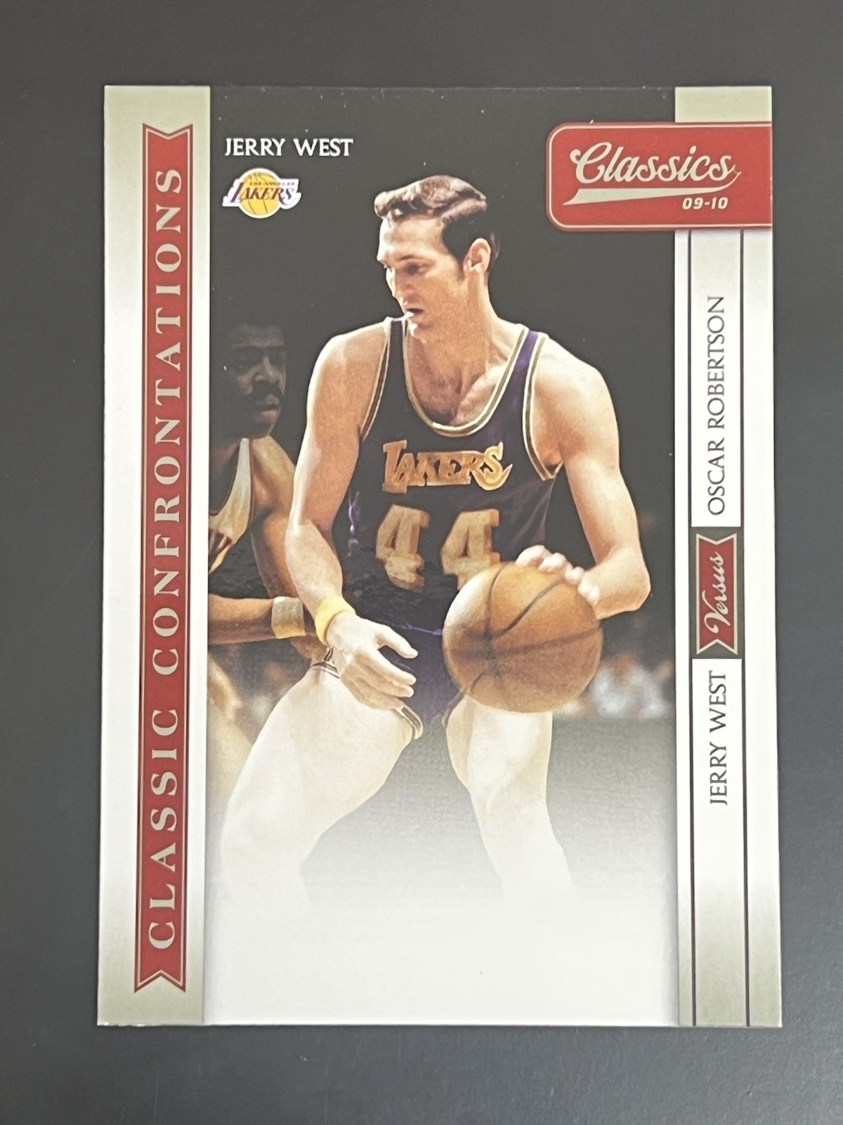2009-10 Panini Classics - Classic Confrontations Jerry West, Oscar Robertson #10