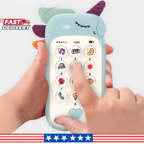Baby Musical Phone Toy with Teether – Infant Educational Gift for Kids