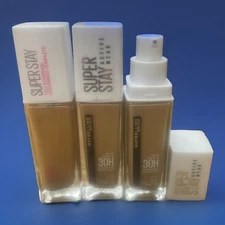 Maybelline Super Stay Foundation 24HR & 30HR 332 Golden Caramel Read Lot Of 3