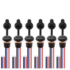 6 Stück  USB-C-Buchse 4Pin 4Draht Panelmontage Kabel