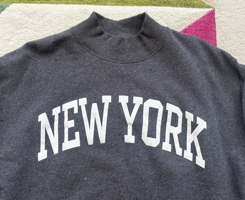 NWOT American Eagle size S Oversized Fleece Mock Neck City Mini Sweatshirt Dress - Picture 3 of 10