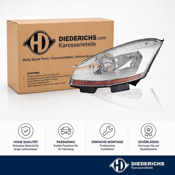 Hauptscheinwerfer Links Diederichs 4072683 FÜR CitroËN Frontscheinwerfer-image