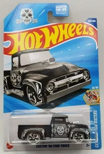 2025 Hot Wheels Black Custom 56 Ford Pickup Truck Celebration Racers #233 1/64