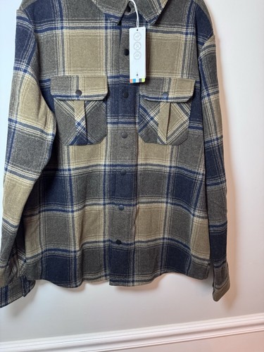Smartwool Anchor Line Shirt Jacket Winter Moss Plaid Merino Wool Sz XL NWT $220 - Picture 20 of 23