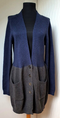Max Mara Weekend Strickjacke Cardigan Blau/Grau L