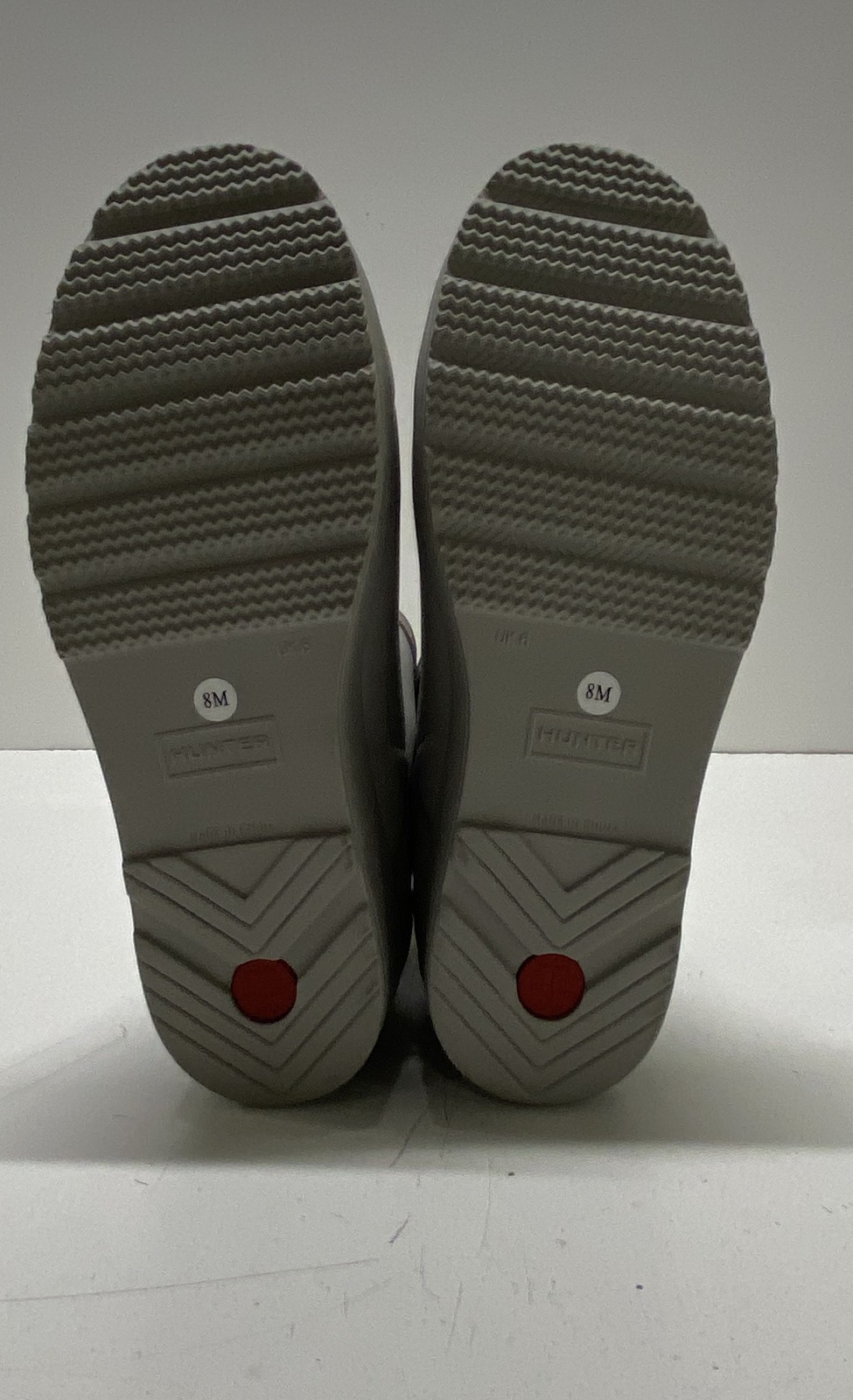 Hunter Gray Solid Boot Rain Boots Men 8 - image 7